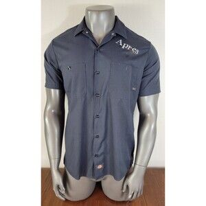 Men's Dickies Work Shirt Size Large Breckenridge CO Apres Handcrafted Libations